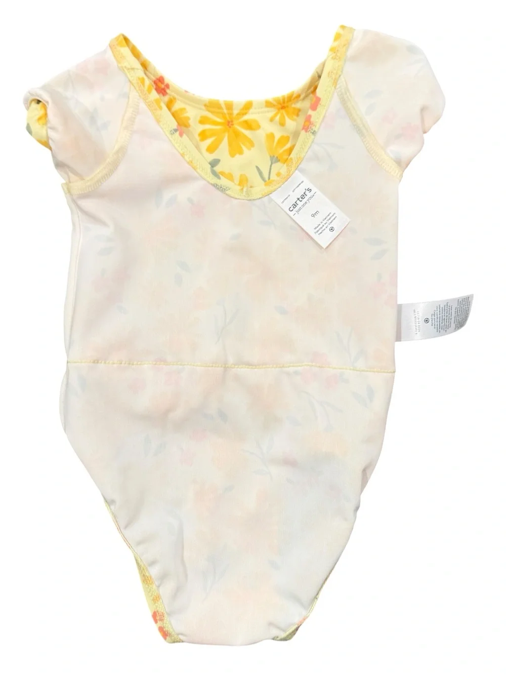 NWT 9M Carter's Just One You Baby Girls' Floral Ruffle Waist One Piece Swimsuit